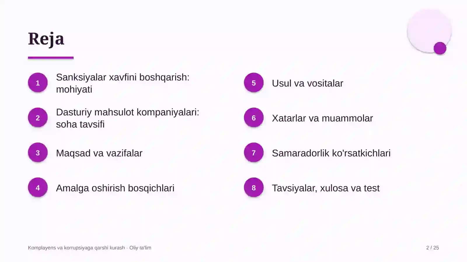 Dasturiy mahsulot kompaniyalarida sanksiyalar xavfini boshqarish 2