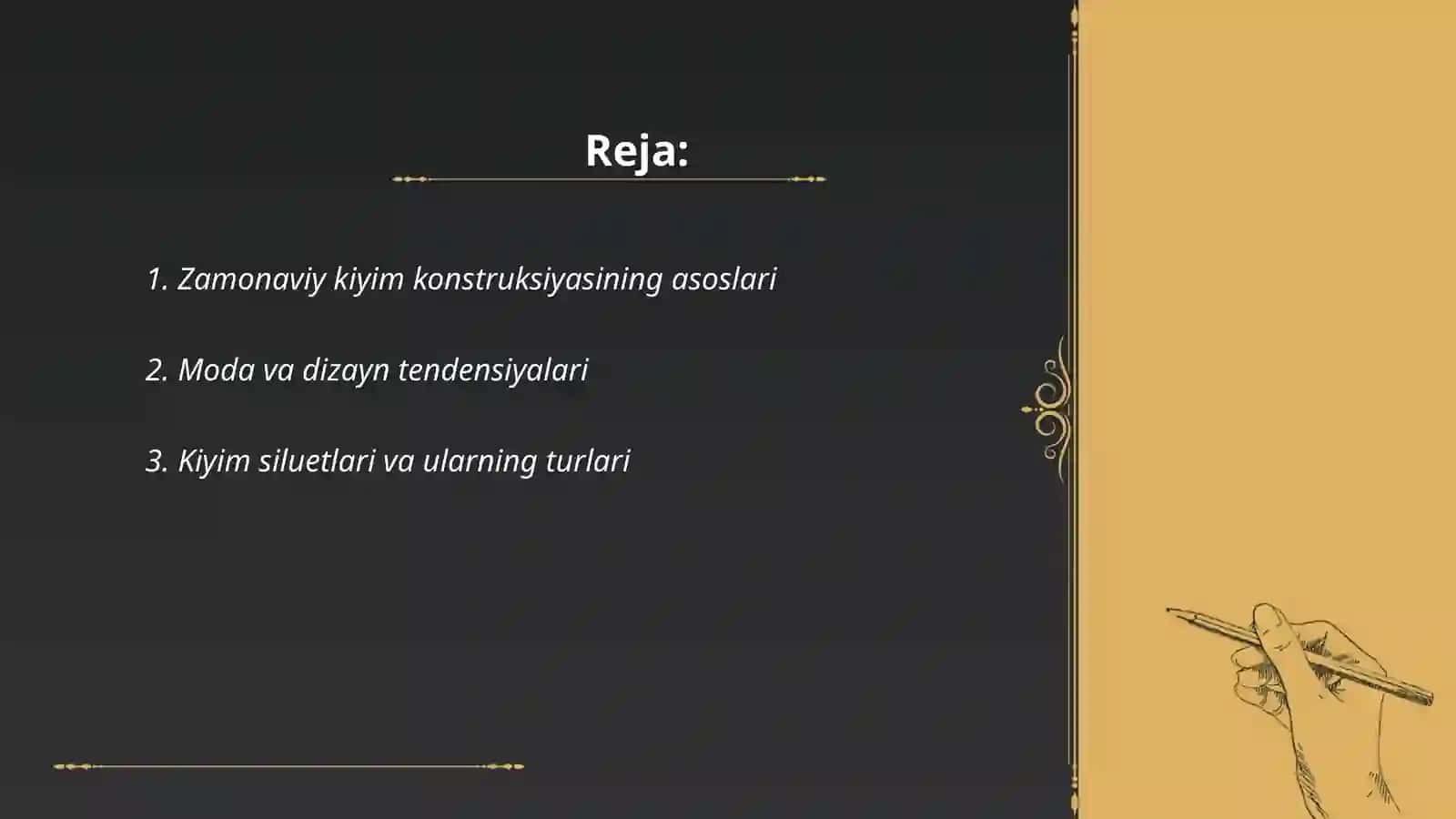 Zamonaviy kiyim konstruktiv tuzilishini taxlil qilish 2