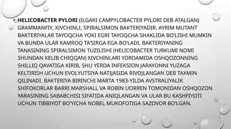 Xelikobakter pilori infeksiyasi 2