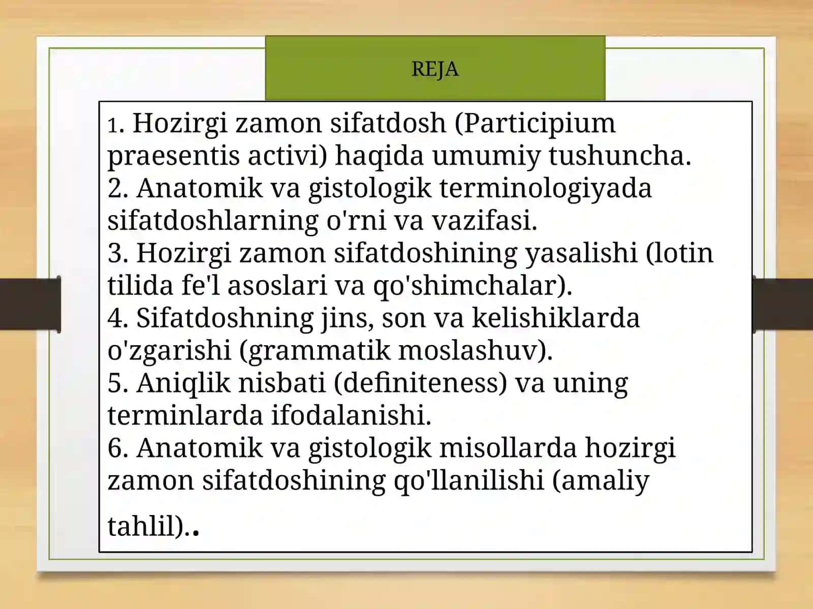 Anatomik vagistologik terminologiyada sifat doshlar 2