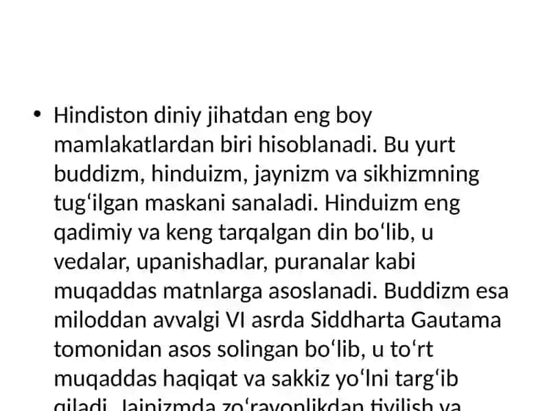 Hindiston, Xitoy va Yaponiya Milliy Dinlari 2