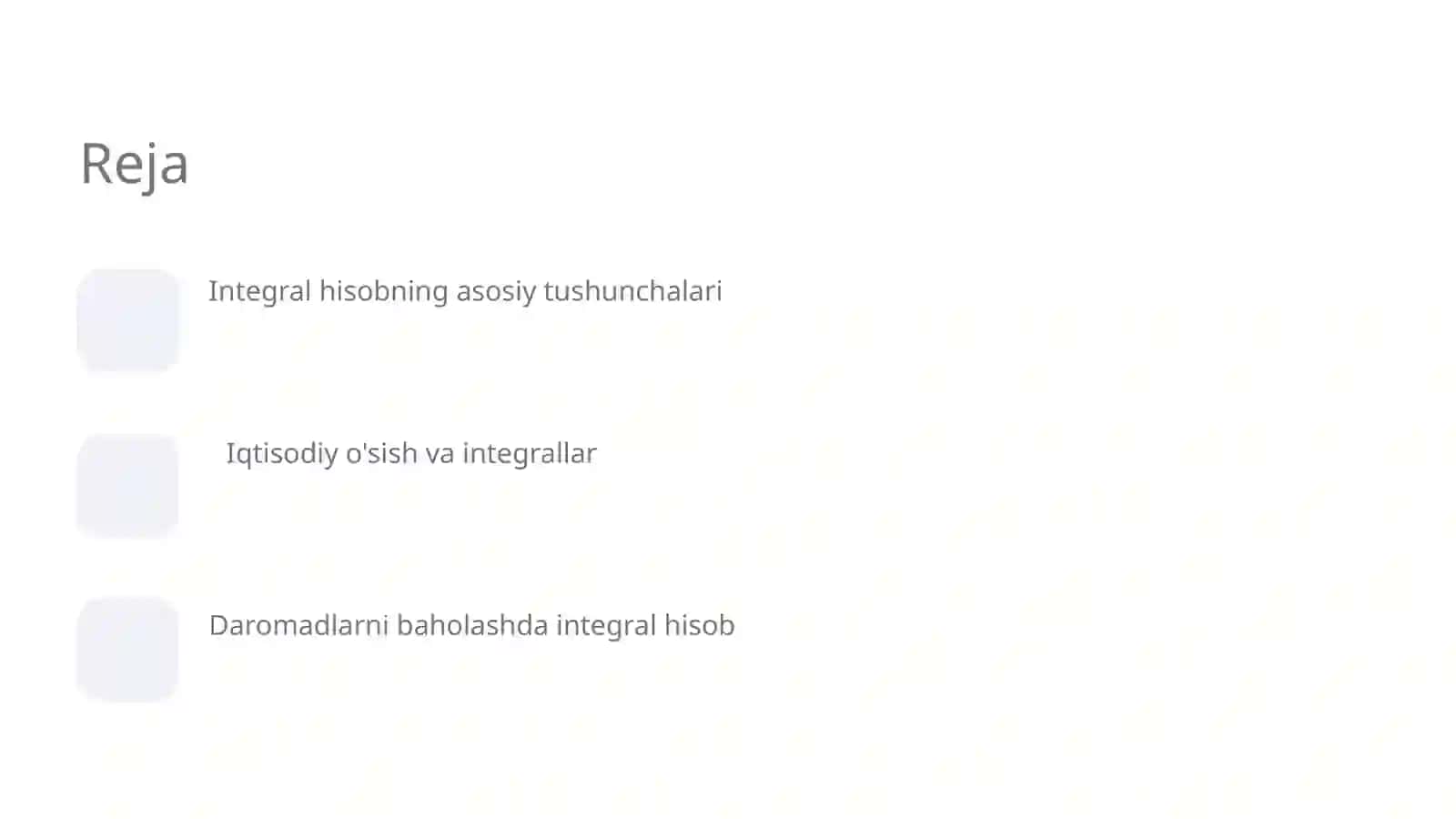 Integral hisobning iqtisodiyotdagi tadbiqlari 2