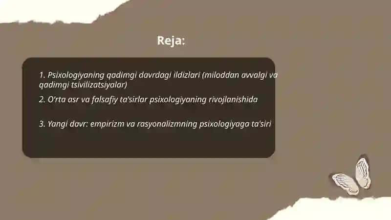 Psixologiya fanining taraqqiyot bosqichlari 2
