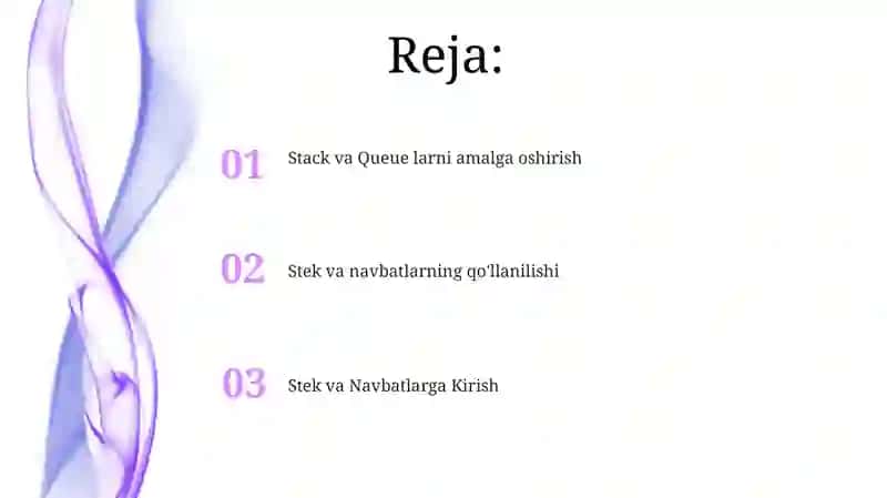 Stack va Queue strukturalari 2