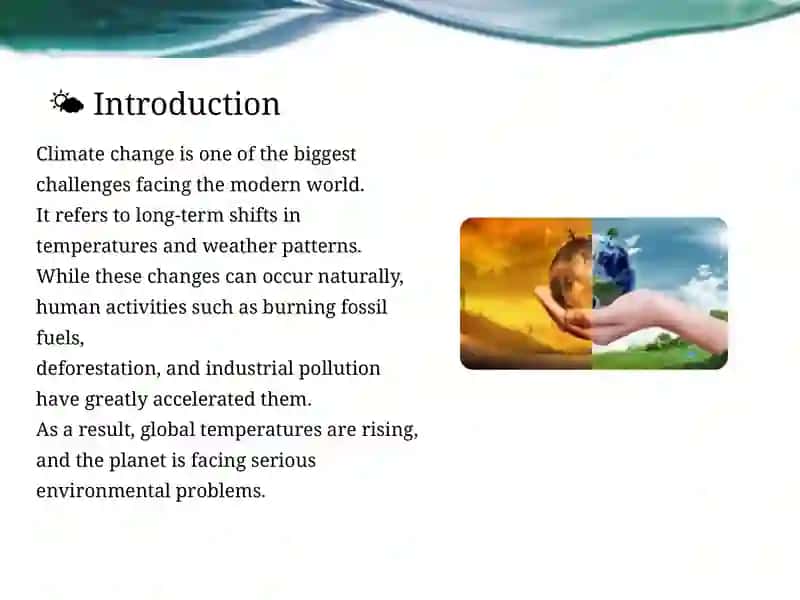 Climate Changes and Its Effects 2