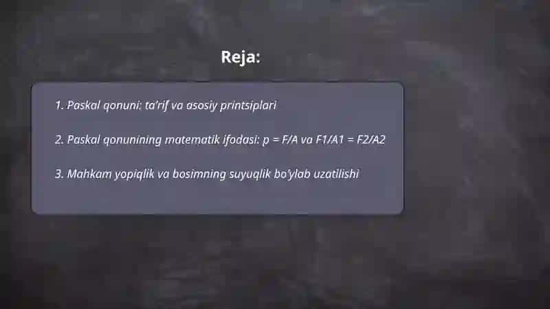 Paskal qonuni 2