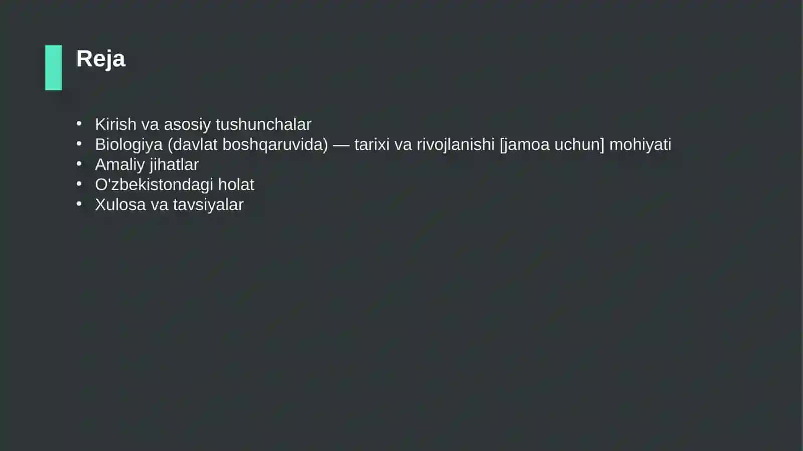 Biologiya (davlat boshqaruvida) — tarixi va rivojlanishi [jamoa uchun] 2