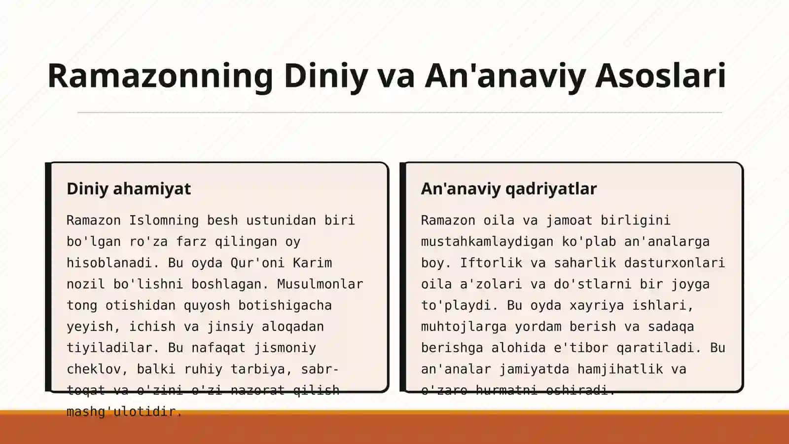 Ramazon bayrami: Muqaddas an'analar va ma'naviy yuksalish 2