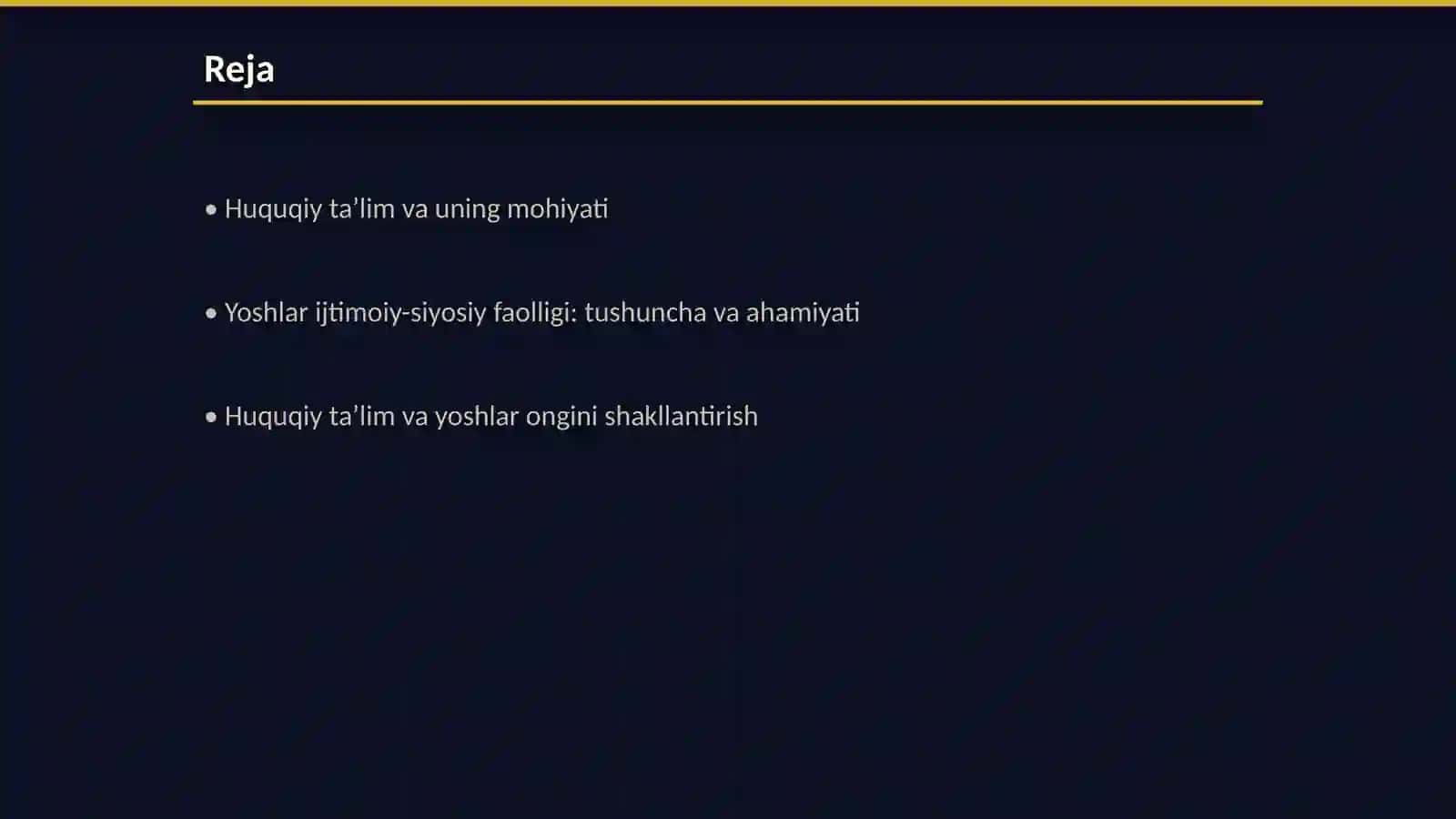 Huquqiy taʼlim-tarbiyaning yoshlar ijtimoiy-siyosiy faolligini yuksaltirishdagi oʻrni 2