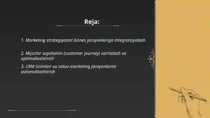 Biznes Jarayonlarida marketing 2
