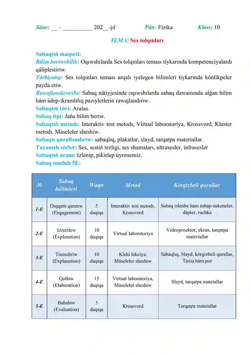Ses tolqınları_5E 2