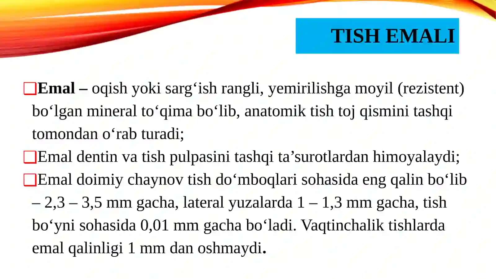 TISH QATTIQ TO‘QIMALARINING TUZILISHI VA VAZIFALARI 2
