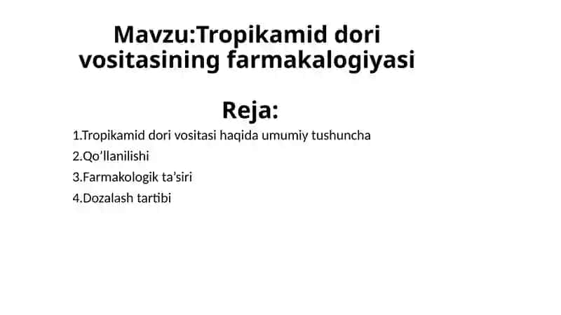 Tropikamid 2