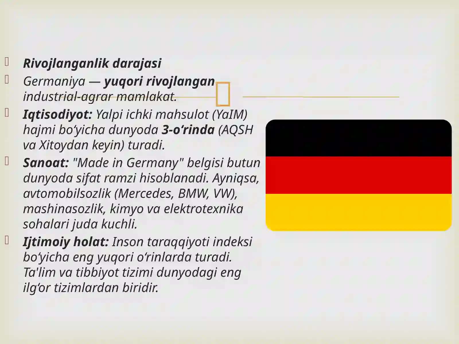 Tabiiy boyliklar:Nega bazi davlatlar rivojlanib,boshqalari esa qashshoqlashib ketmoqda. Germaniya va Janubiy Sudan misolida 2