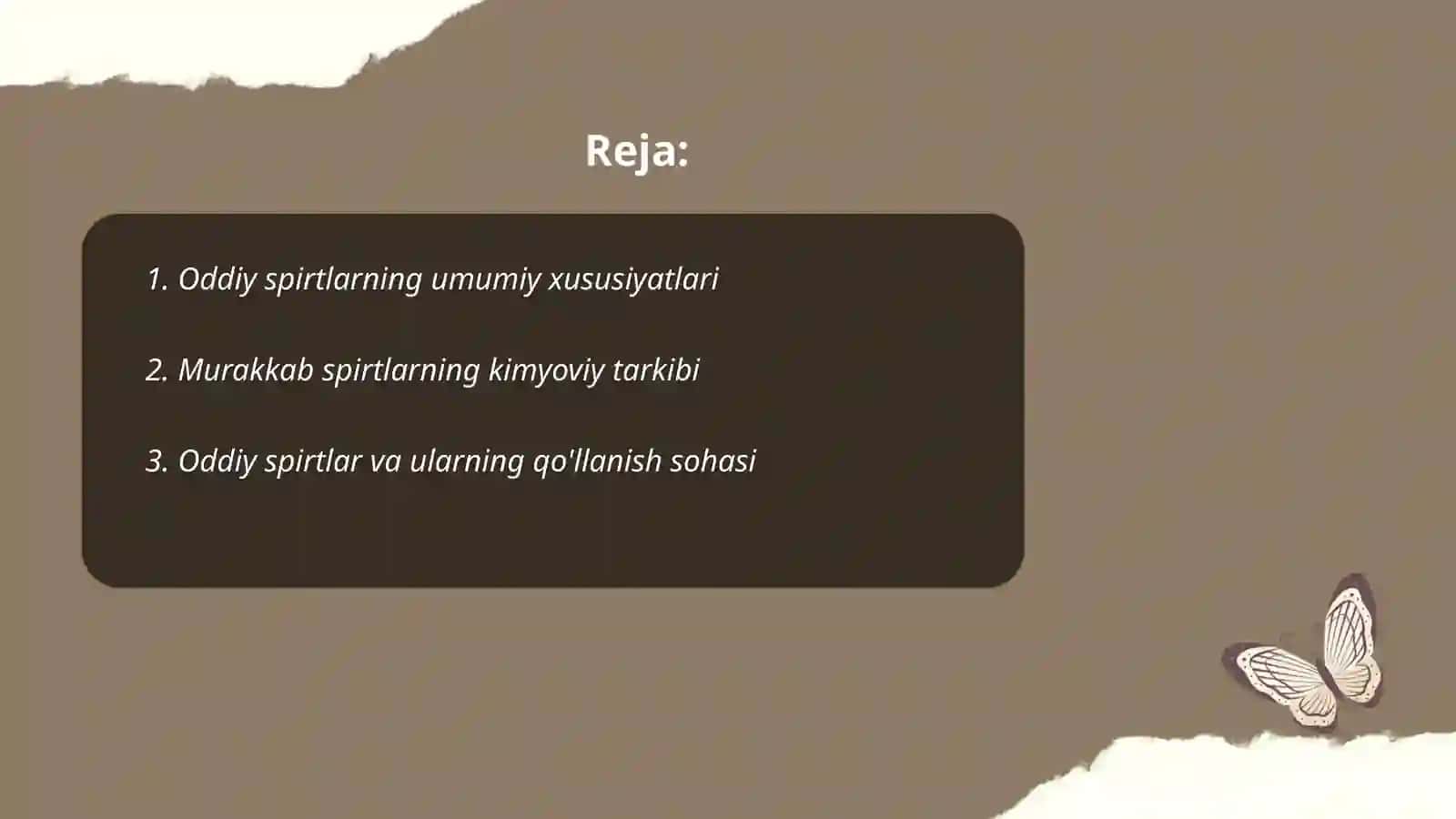 Oddiy va murakkab spirtlar 2
