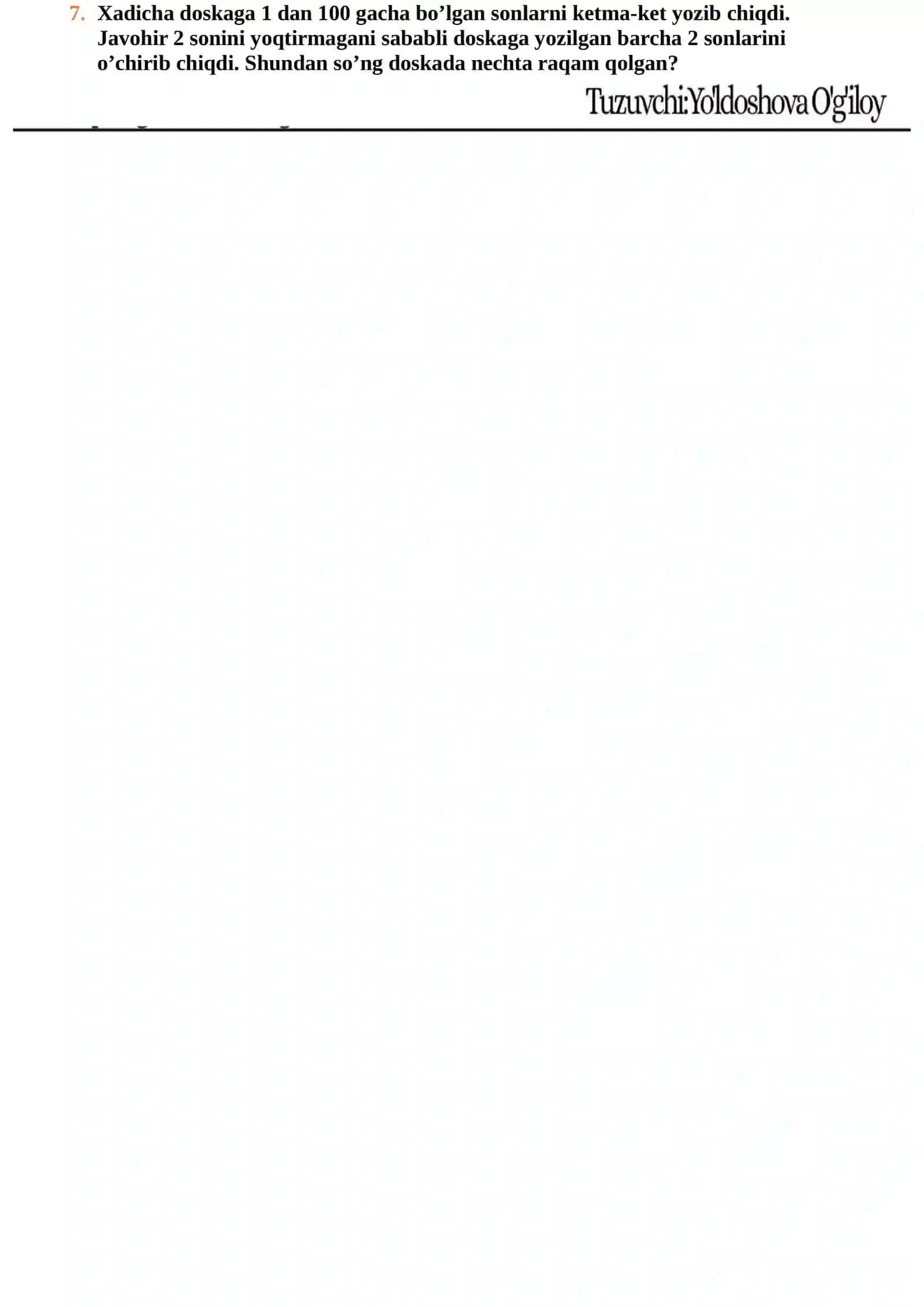 Matematika test 2