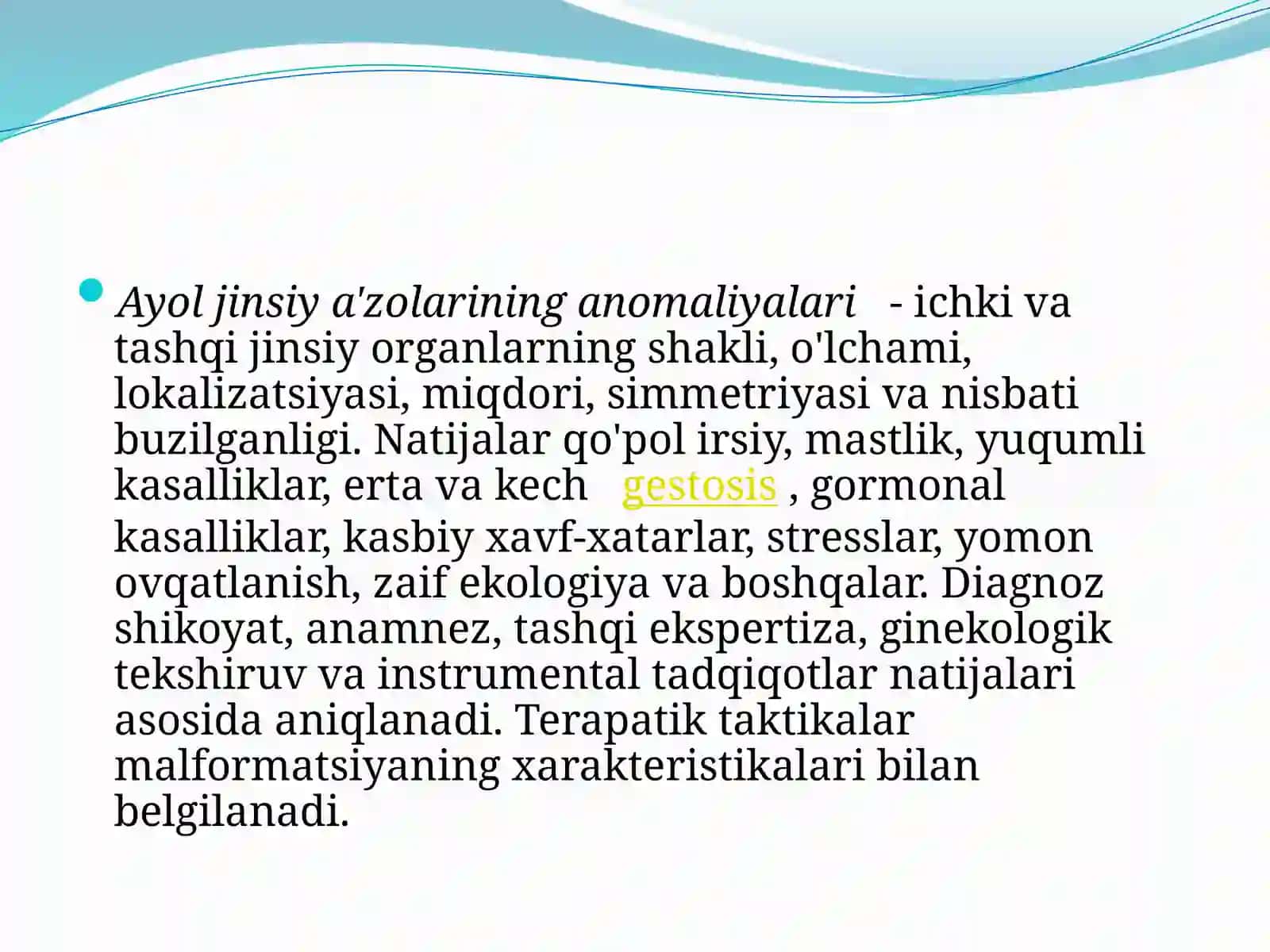 Ayollarning jinsiy organlaridagi anomaliyalar 2