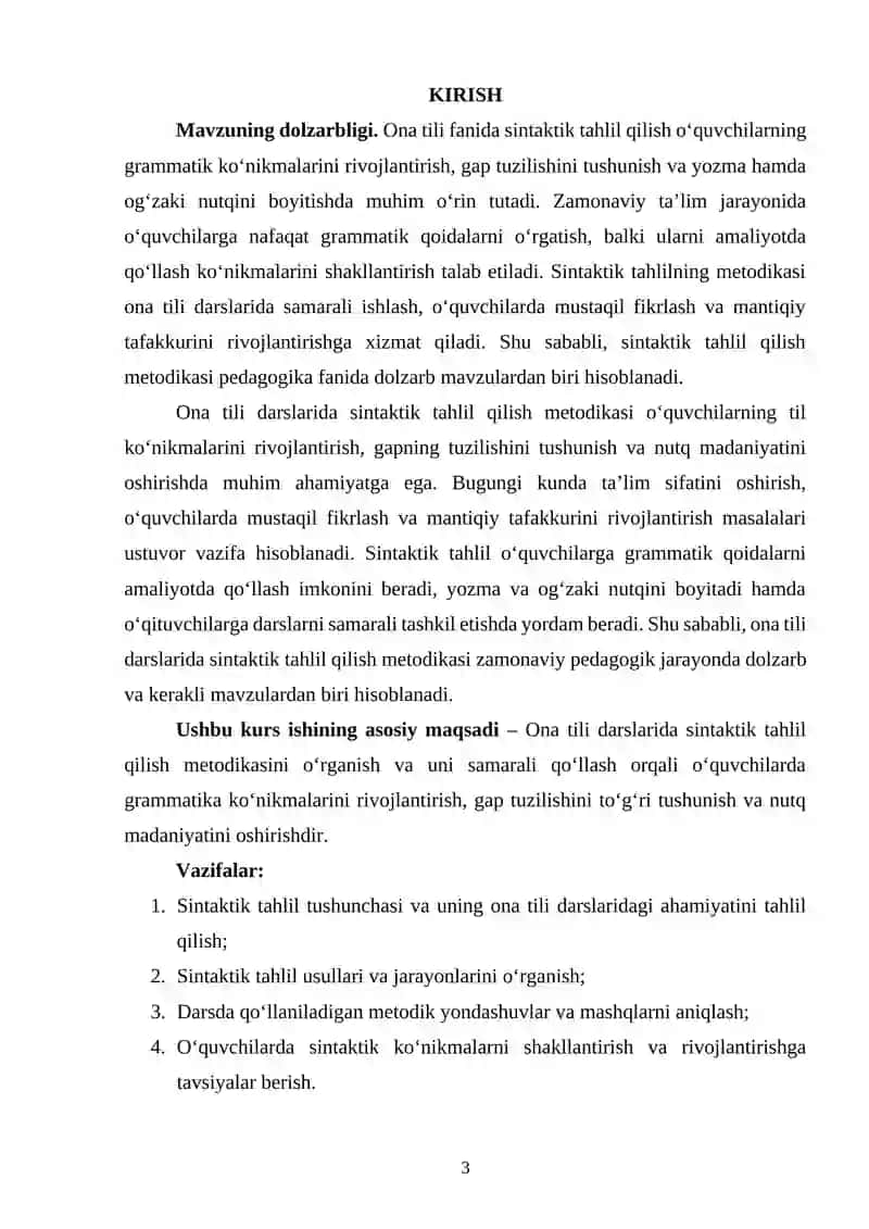 Ona tili darslarida sintaktik tahlil qilish metodikasi 2