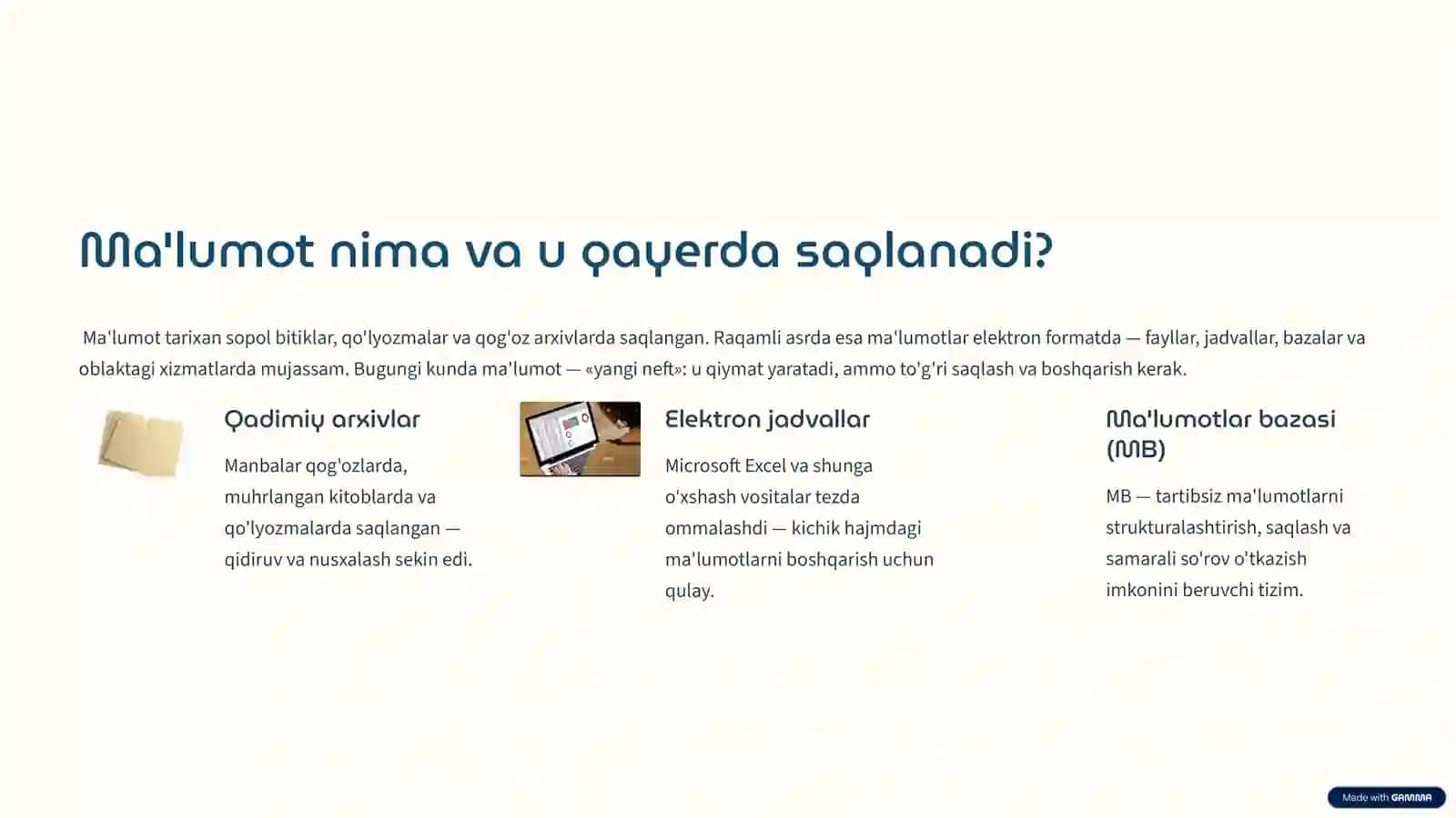 Raqamli dunyo asosi 2