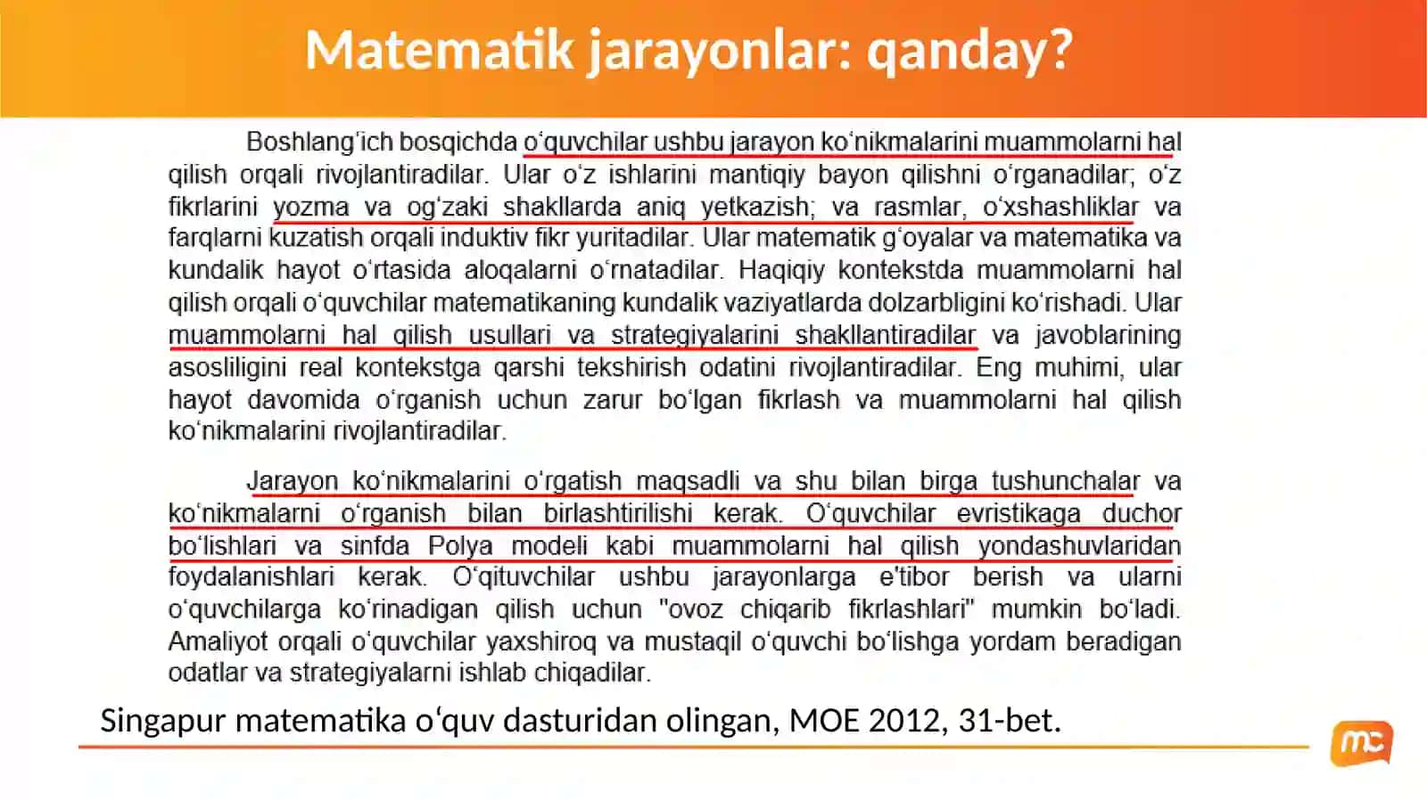 PISA kompetensiyalarini shakllantirish orqali o‘quvchilarning matematik savodxonligini oshirish 2