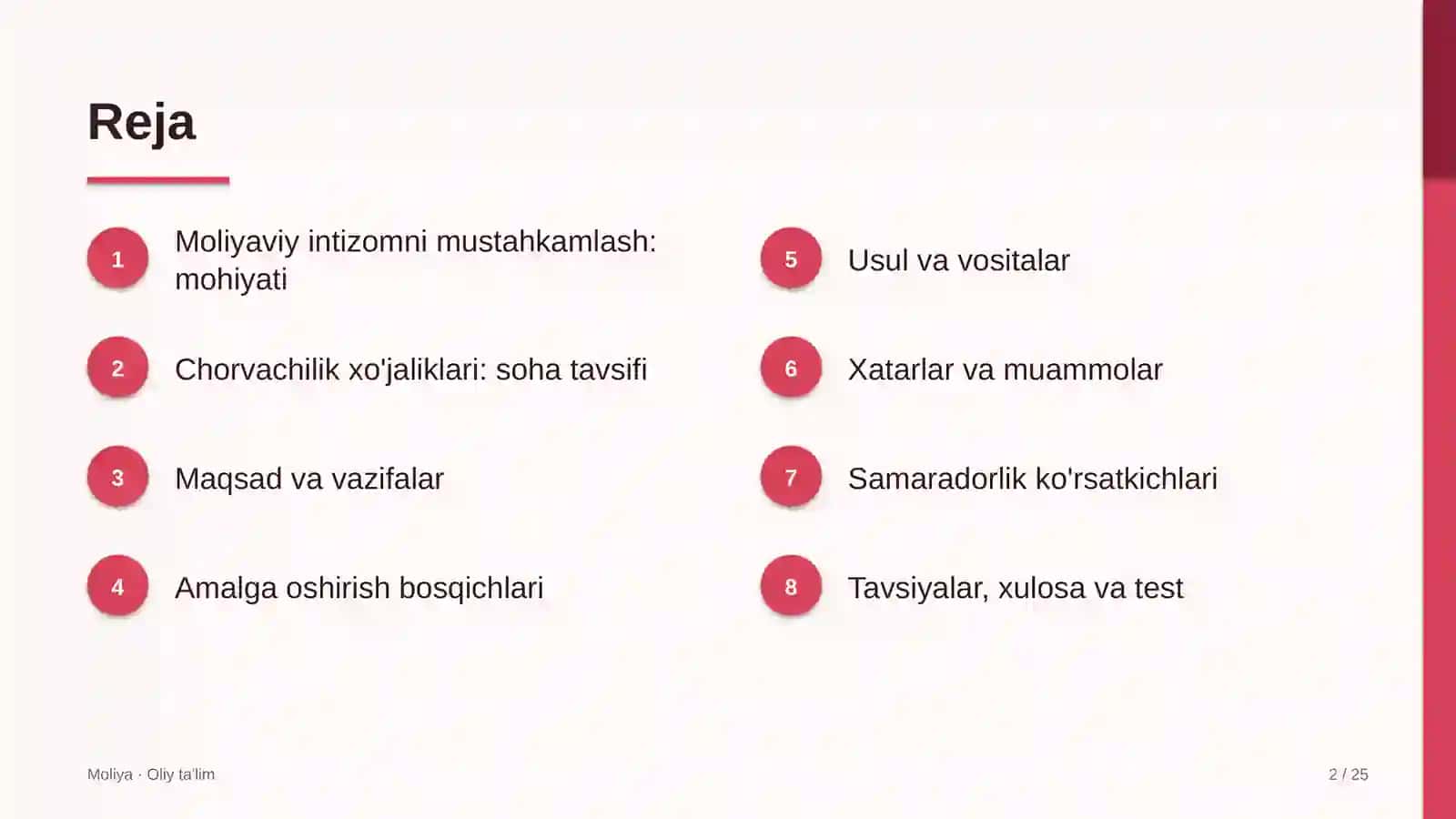 Moliyaviy intizomni mustahkamlash: mohiyati 2