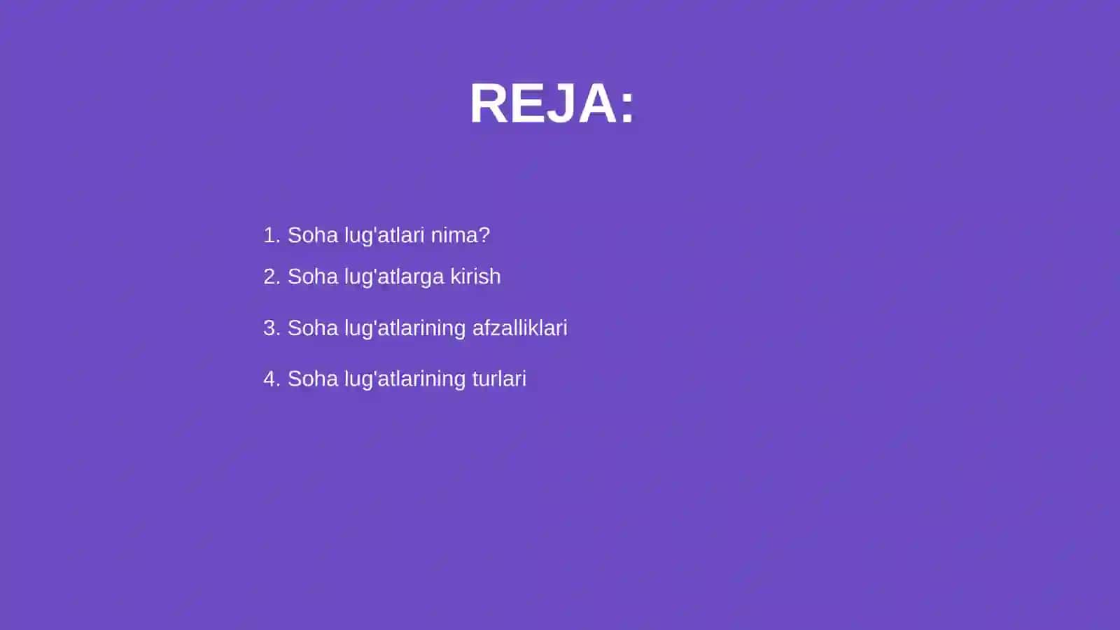 Soha lug'atlari 2