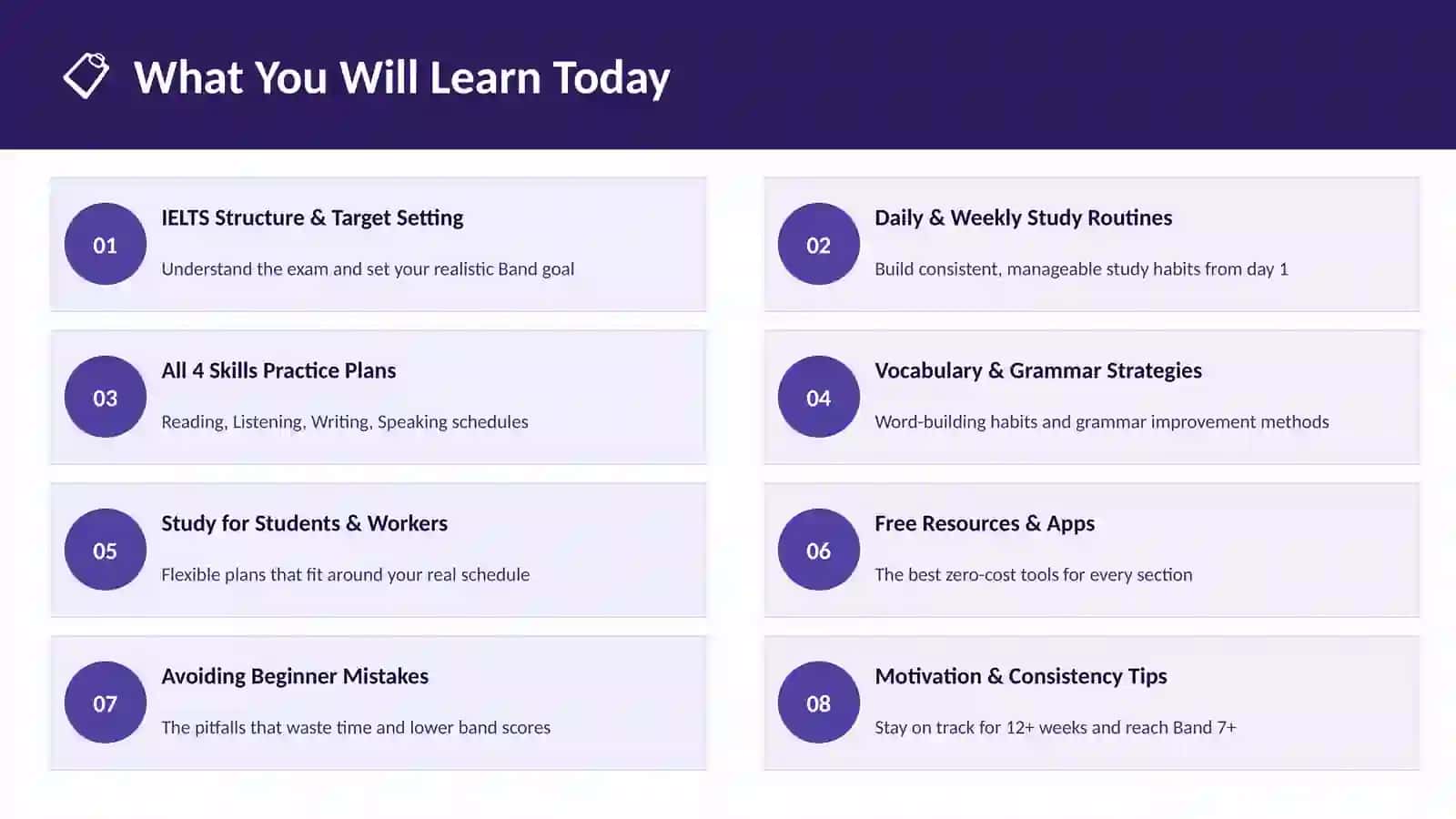 Daily IELTS Study Plan for Beginners 2