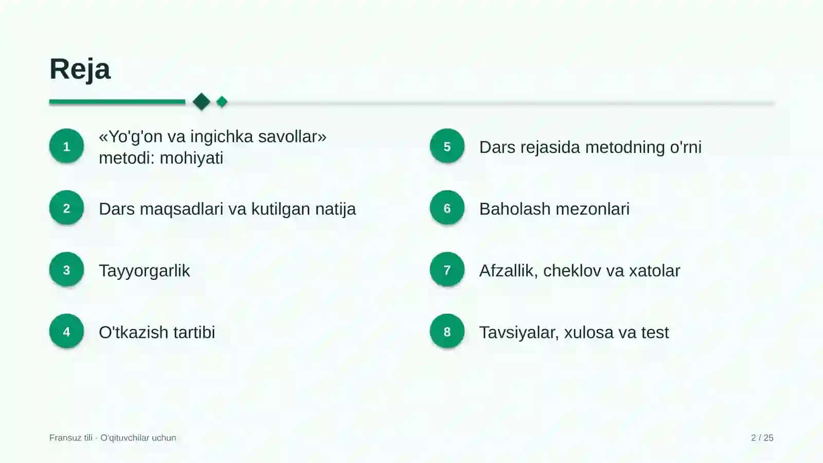 fransuz tili darslarida yo'g'on va ingichka savollar metodidan foydalanish 4767 2