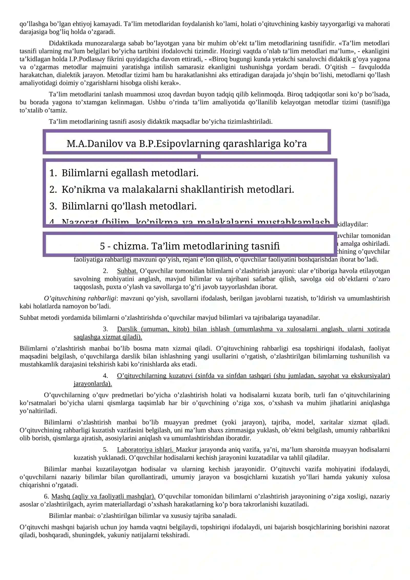 Ta'lim Metodlari Tushunchasi va Vositalari 2