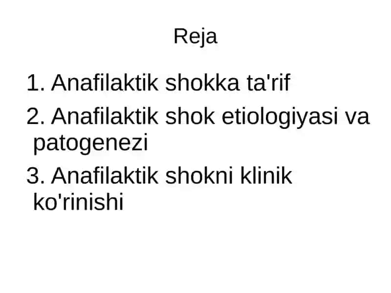 Anafilaktik shok 2