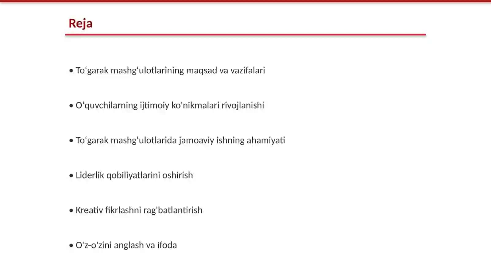 Toʻgarak mashgʻulotlarining maqsad va vazifalari 2