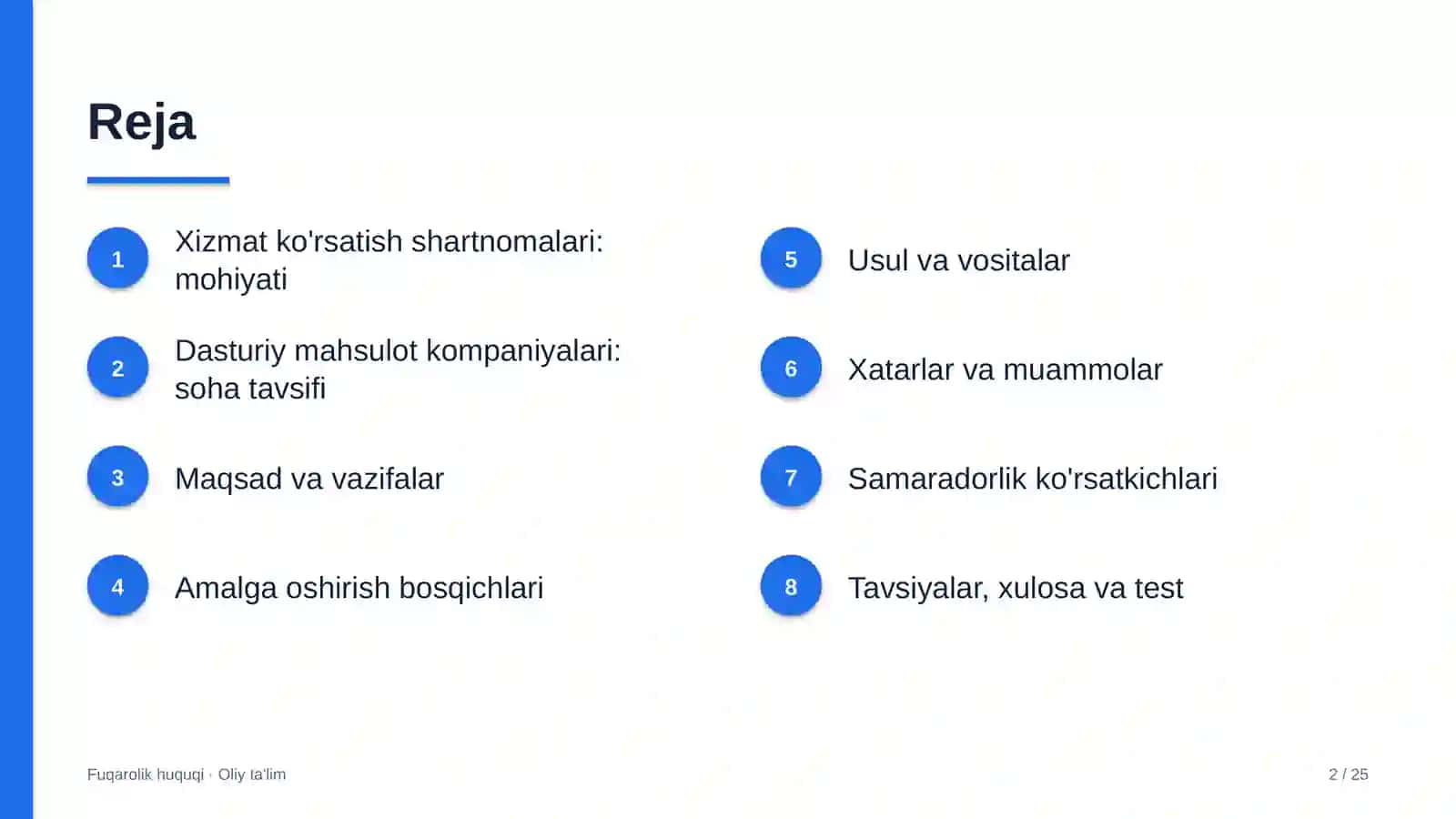 dasturiy mahsulot kompaniyalarida xizmat ko'rsatish shartnomalari 7302 2
