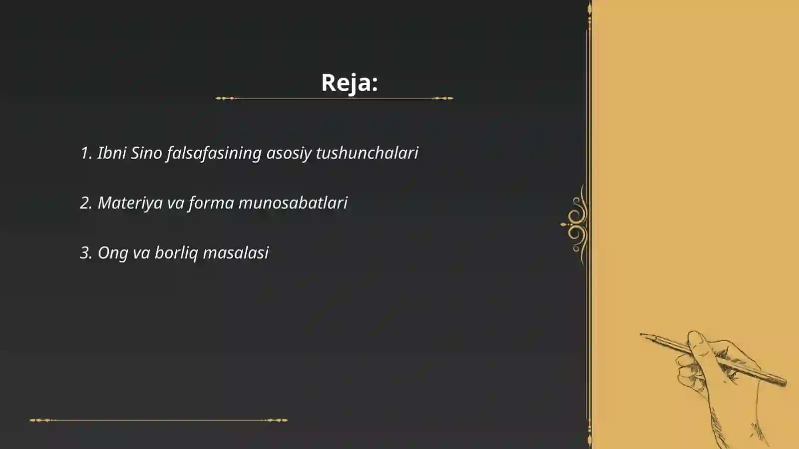 Ibni sinoning falsafiy qarashlari 2