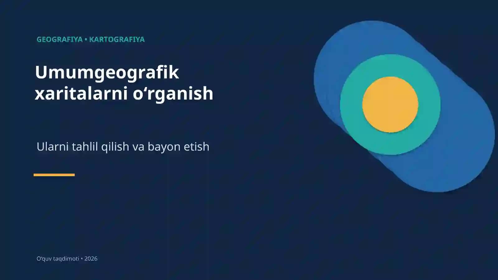 Kartografiya va Topgrafiya Dawriyasi 2