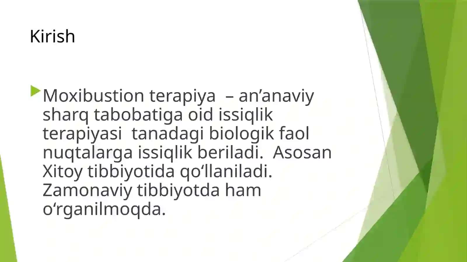 Moxibustion Terapiya 2