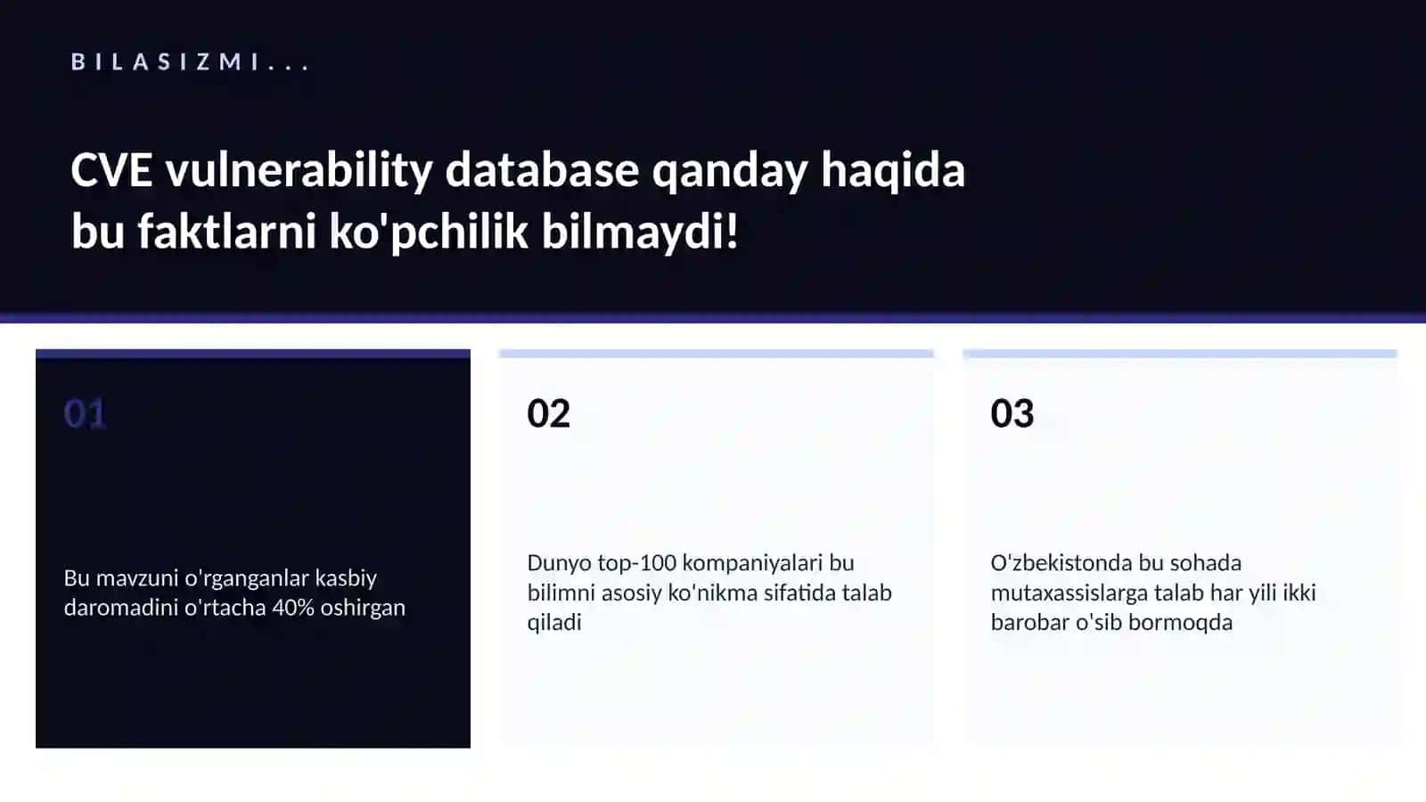 CVE yaxlitlar bazasi qanday 2