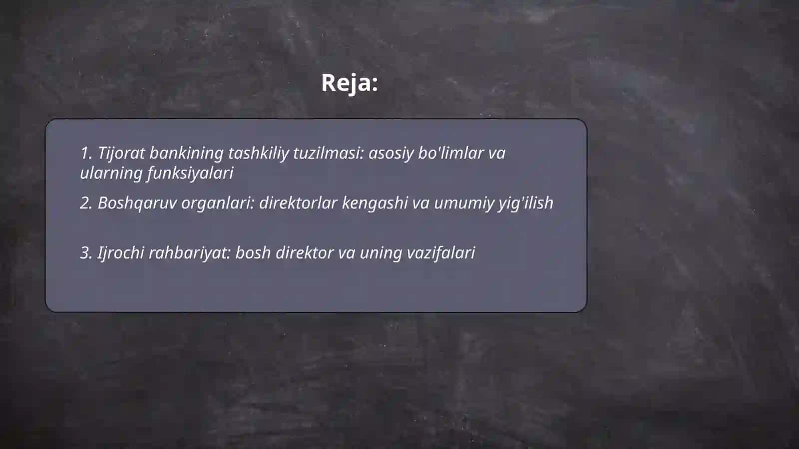 Tijorat Banklarining Tashkiliy Tuzilishi 2