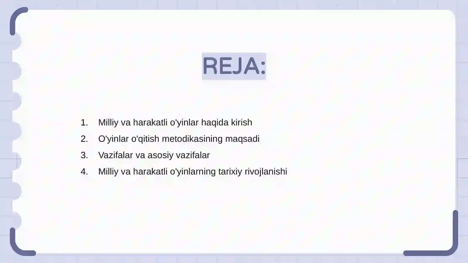 Milliy va harakatli o'yinlar 2