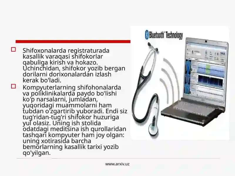 Tibbiyotda Tayinlangan Maxsus Kompyuter Tizimlari 2
