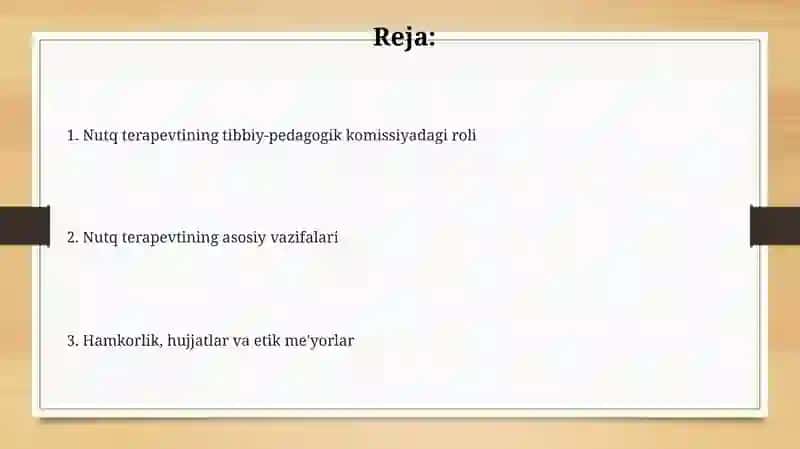 Tibbiy-pedagogik komissiyada logopedning roʻli va vazifalari 2