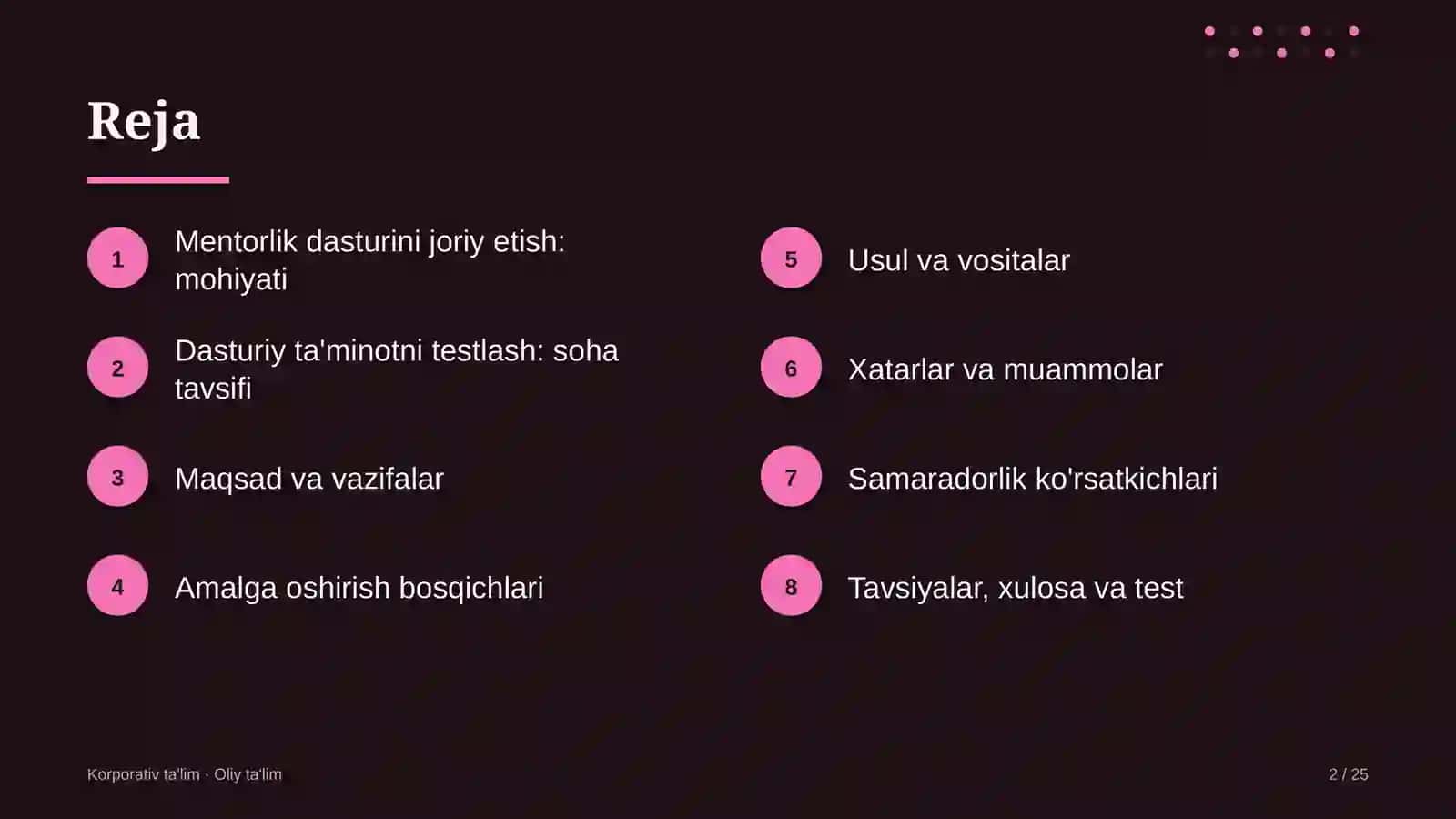 Mentorlik dasturini joriy etish: mohiyati 2