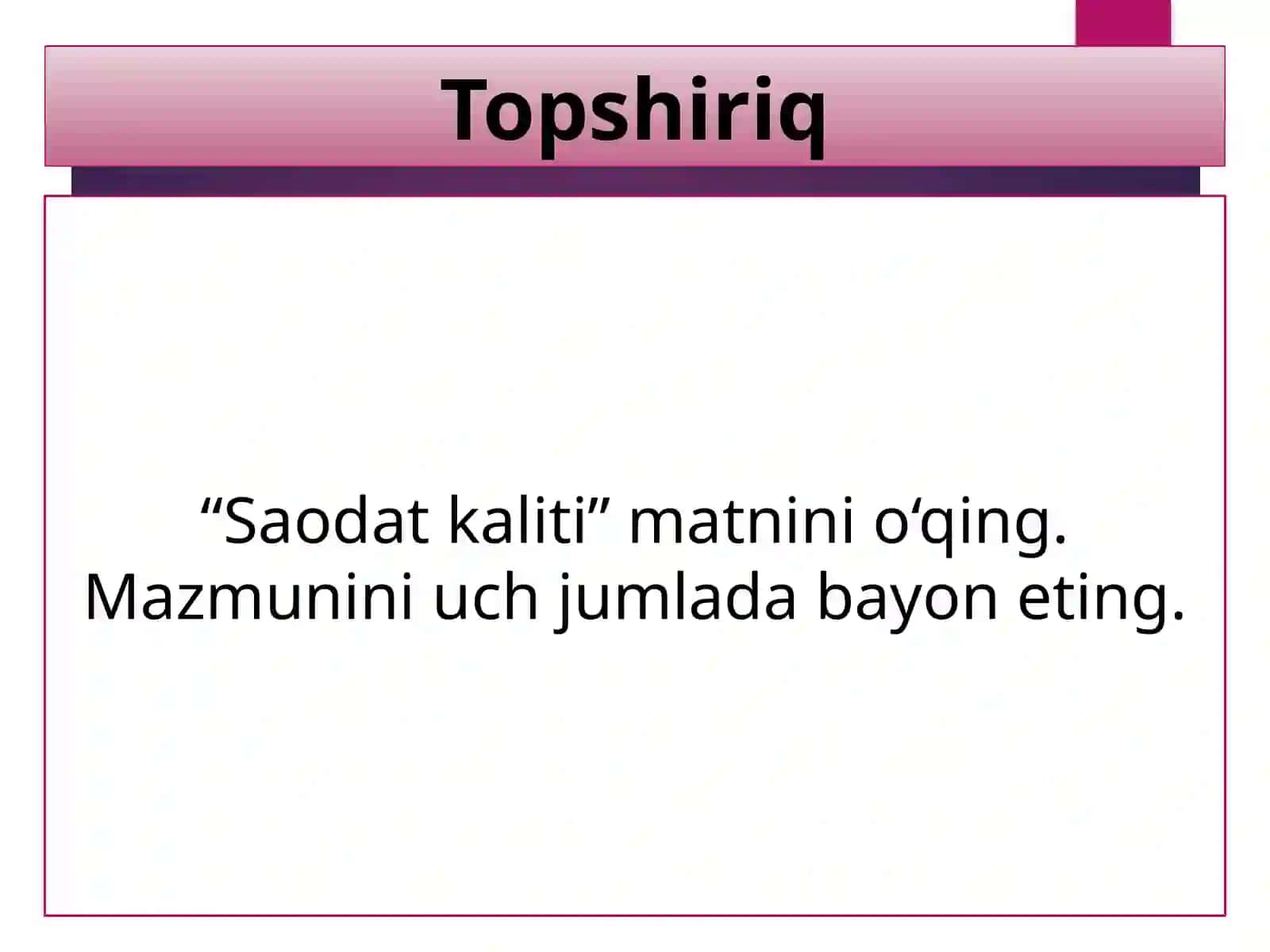 Matn valug‘at ustida ishlash 2