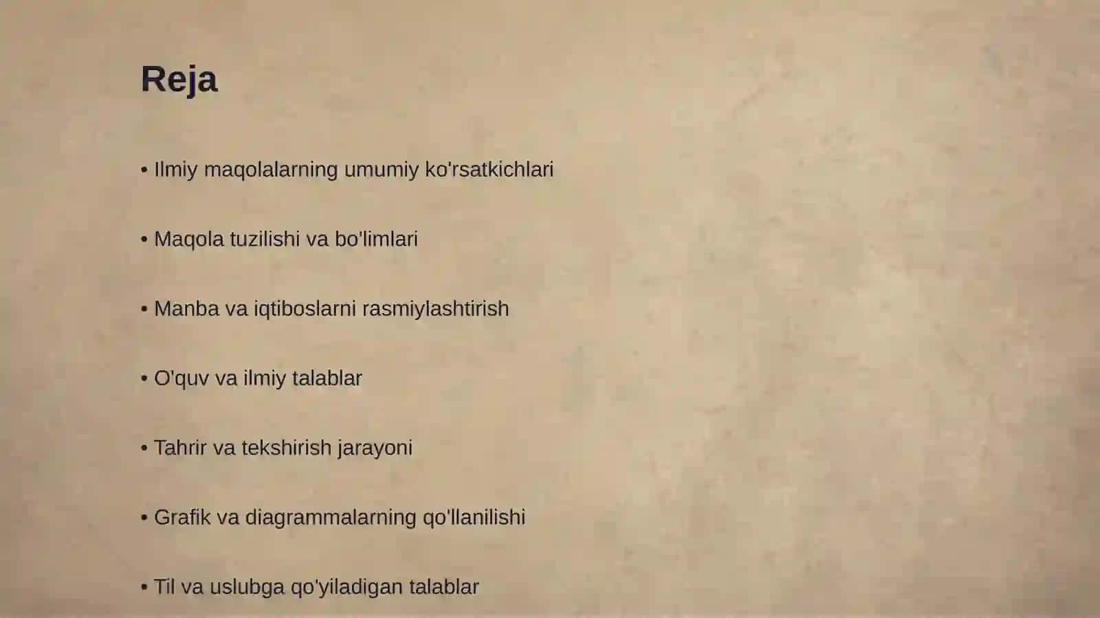 Ilmiy maqola rasmiylashtirish talablari 2