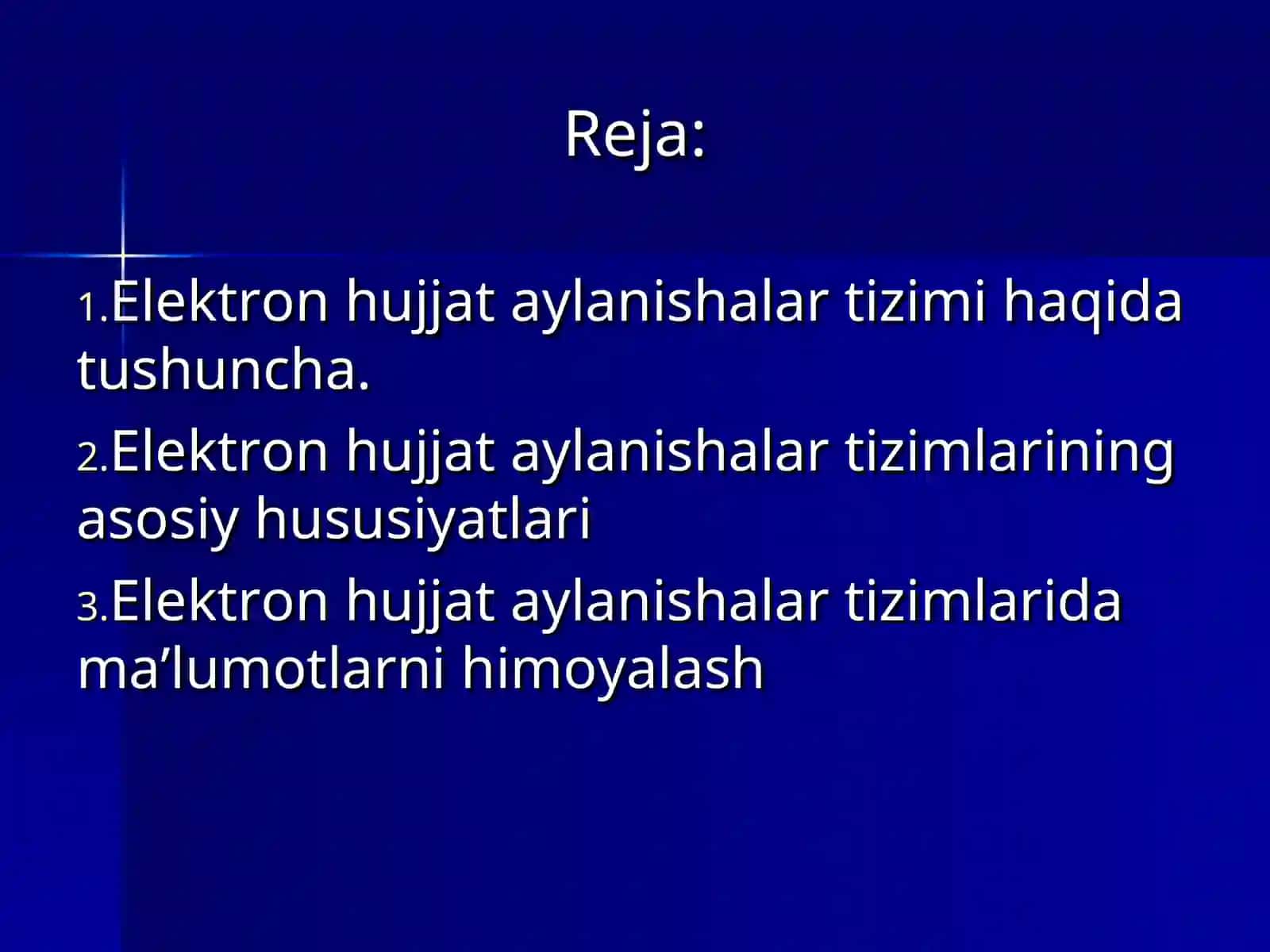 Elektron hujjat aylanishlar tizimini yaratilish texnologiyasi 2