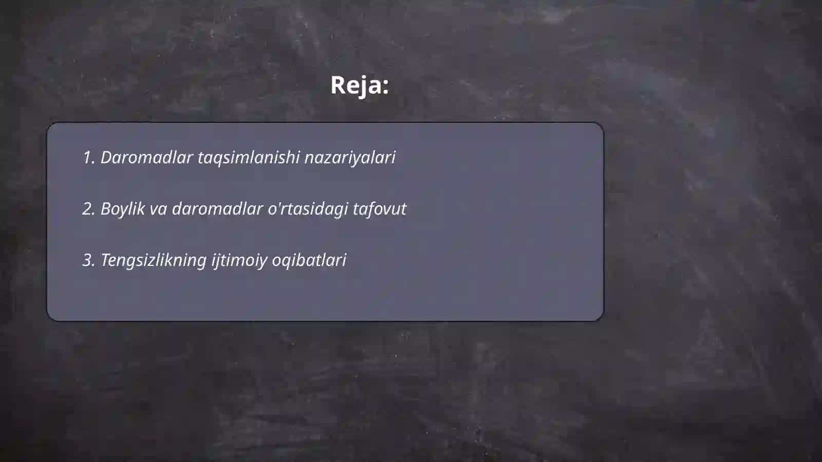 Daromadlarning taqsimlanishi, tengsizlik va qashshoqlik 2