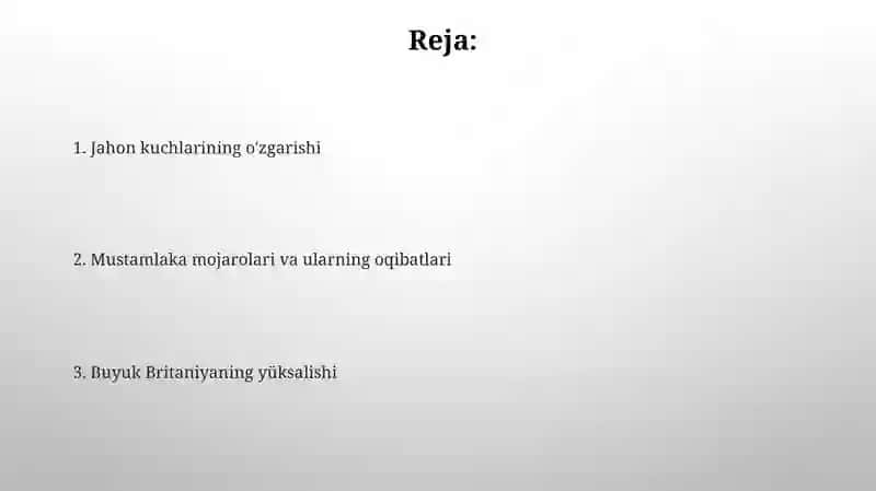 Yetti yillik urush va uning XVIII asrning ikkinchi yarmida xalqaro munosabatlarga ta’siri 2