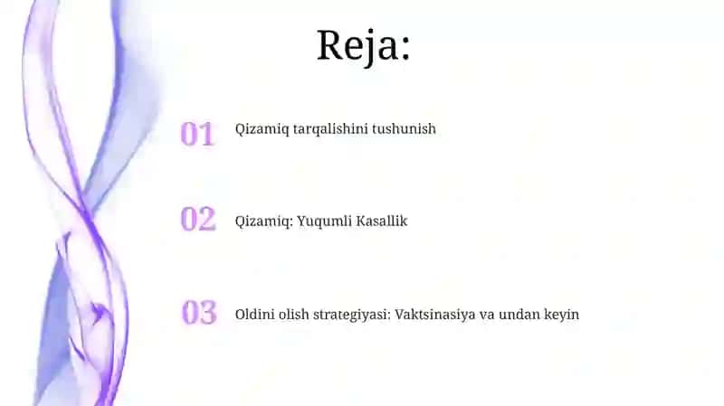 Qizamiq etiologiyasi, profilaktikasi 2