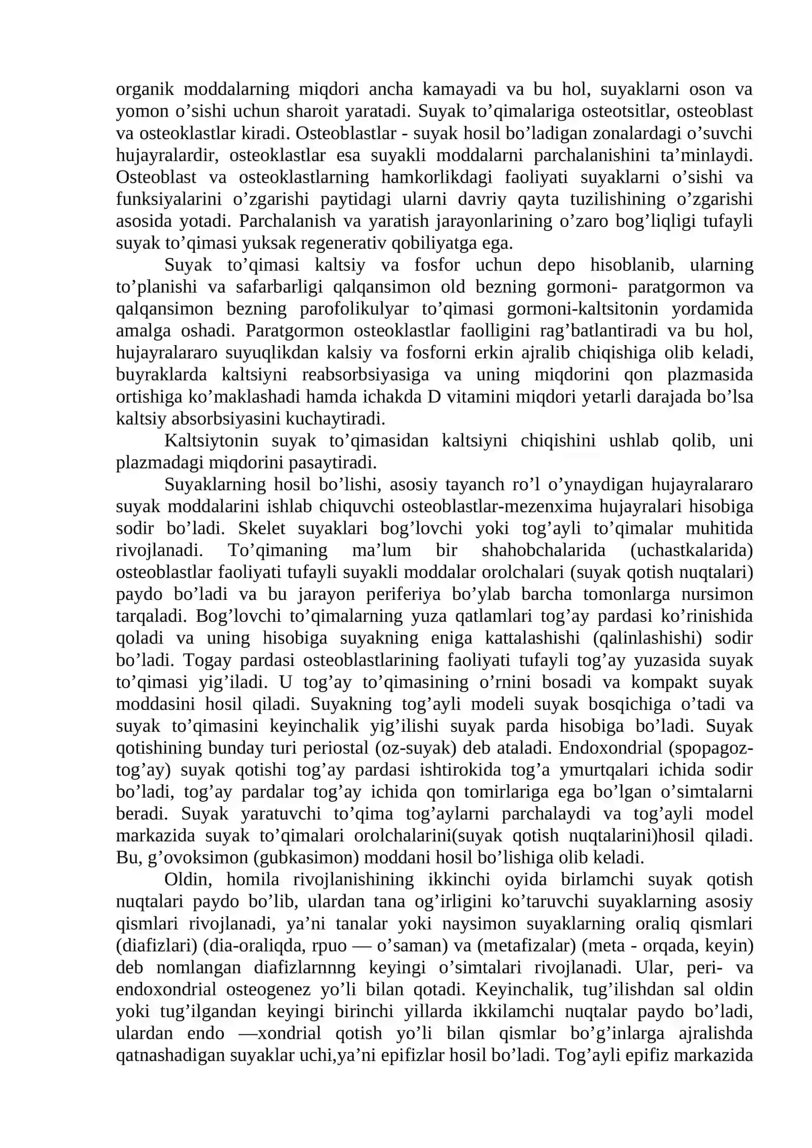 Tayanch-harakat tizimi va uning yoshga oid xususiyatlari 2