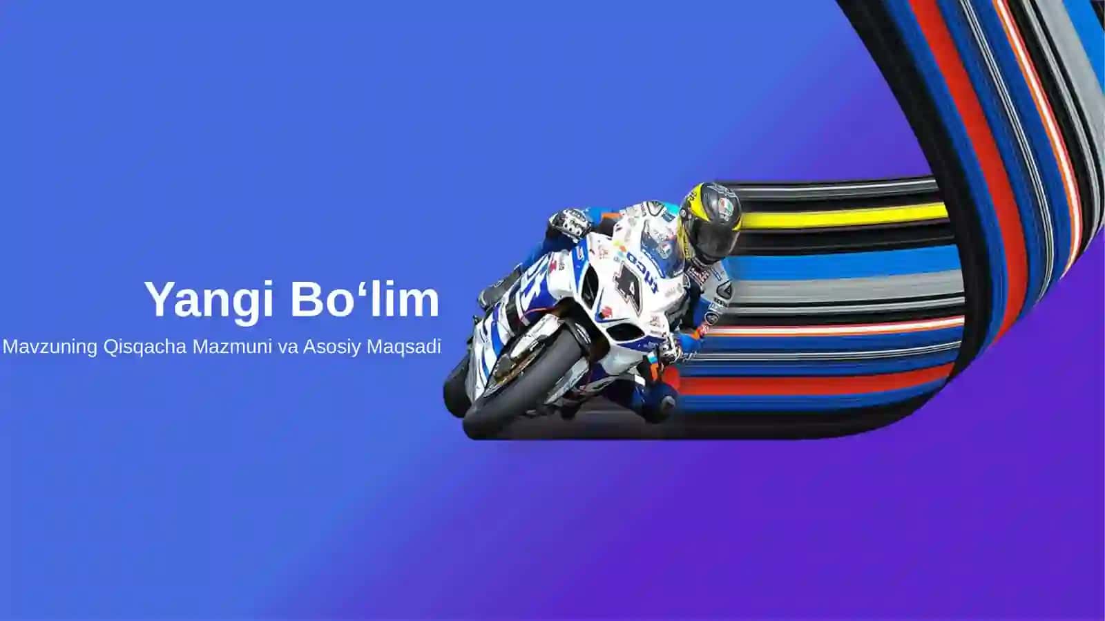 Motorcycle Racing Sports Taqdimoti (48 Slayd) 2