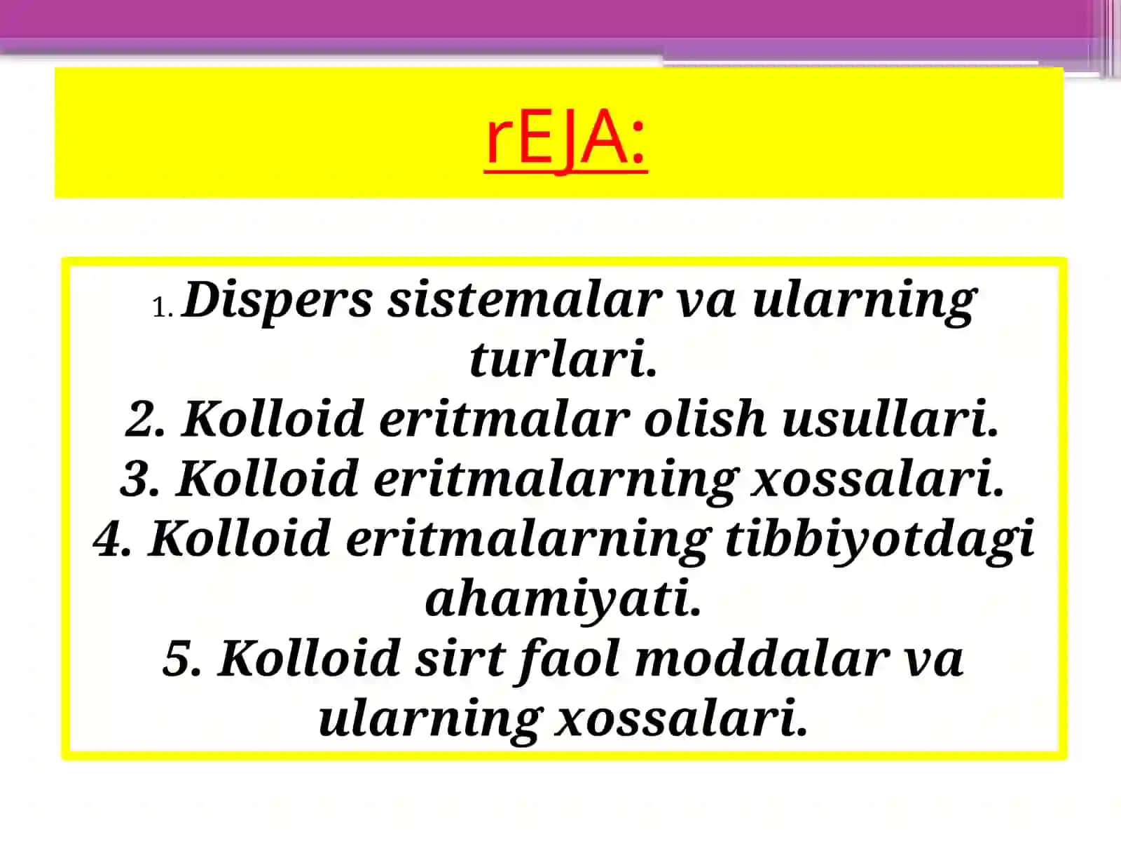 Dispers sistemalar va kolloiderit malumotnomasi 2